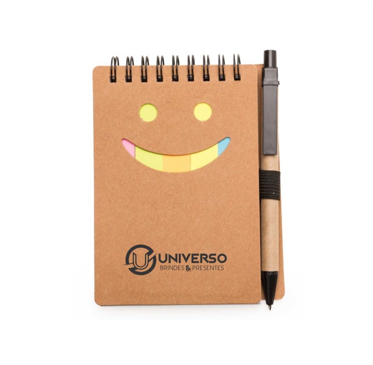 Brinde Bloco de Anotações Smile