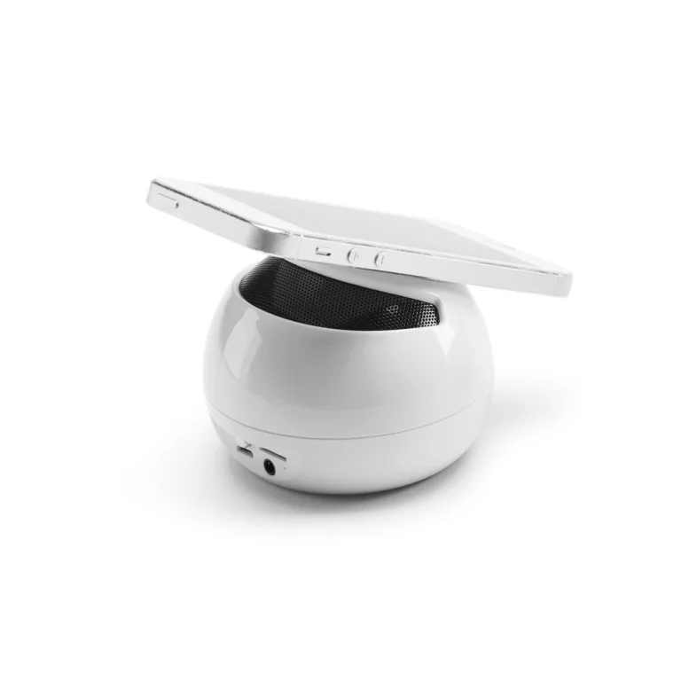 Brinde Caixa de Som com Apoio para Smartphone