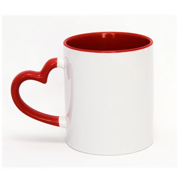 Brinde Caneca Cerâmica com Alça Coração