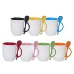 Brinde Caneca de Cerâmica Com Colher
