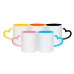 Brinde Caneca Cerâmica com Alça Coração