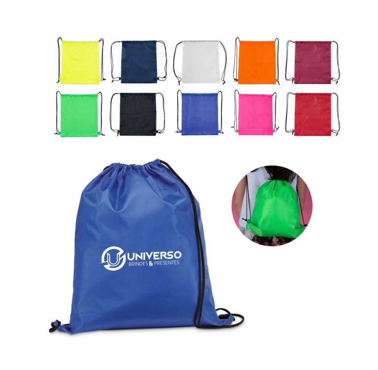 Brinde Sacochila de Poliéster Colorful