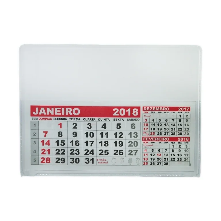Brinde Calendário de Mesa PVC