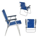 Brinde Cadeira de Praia Alta em Alumínio