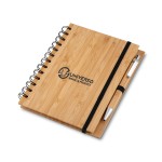 Brinde Caderno de Bambu com Caneta