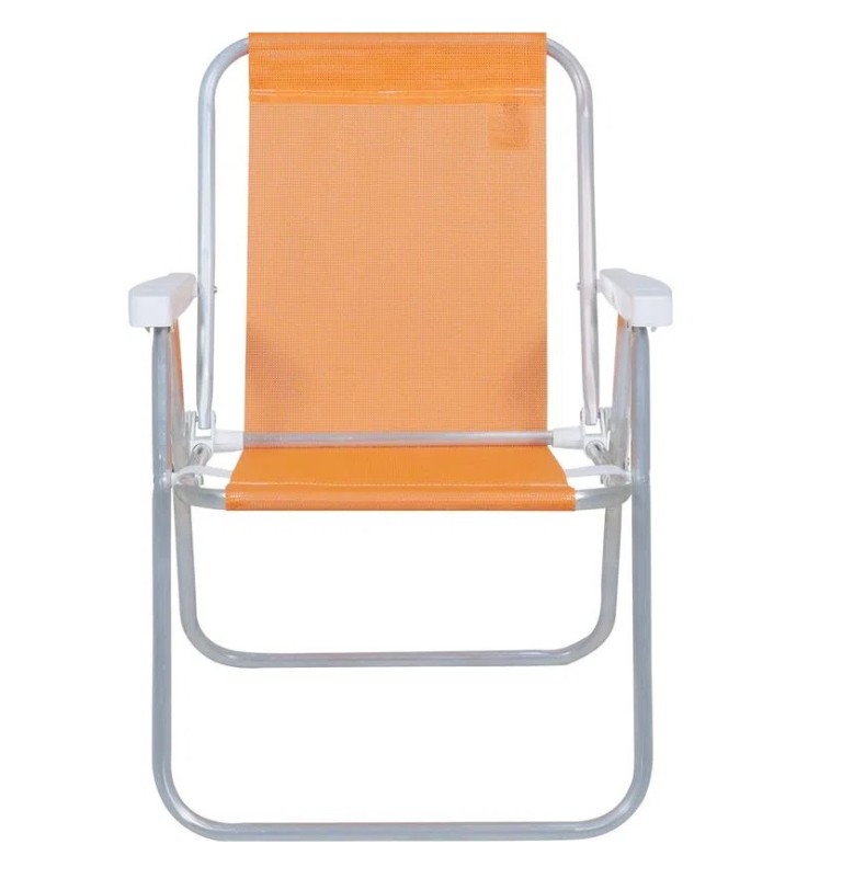 cadeira de praia laranja