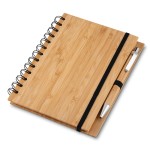 Brinde Caderno de Bambu com Caneta