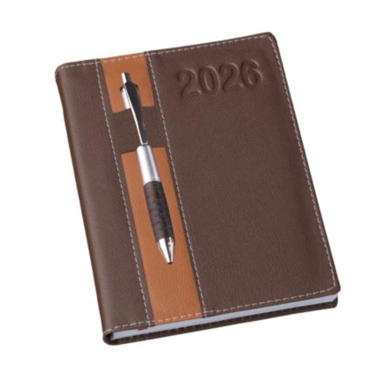 Brinde Agenda com Suporte para Caneta