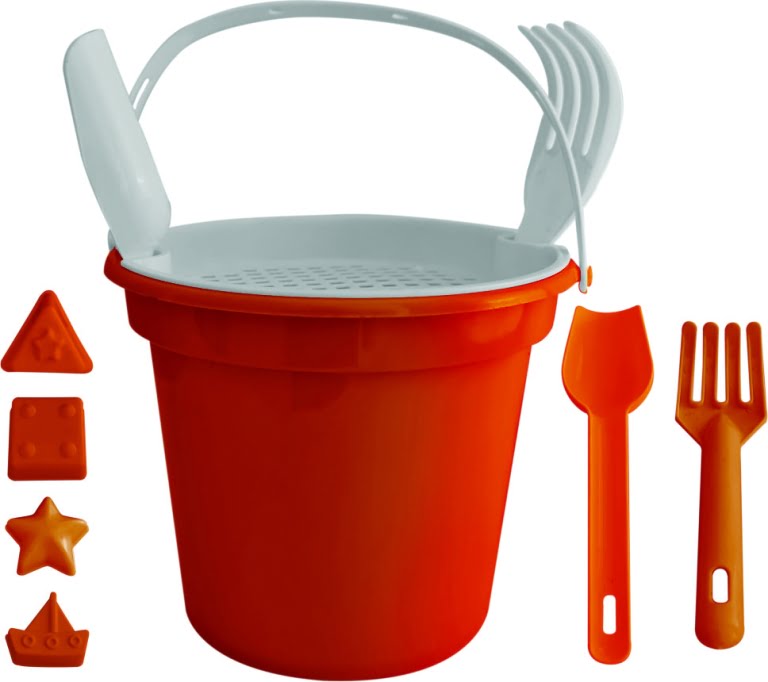 BALDE DE PRAIA RASTELO PA FORMA – LARANJA