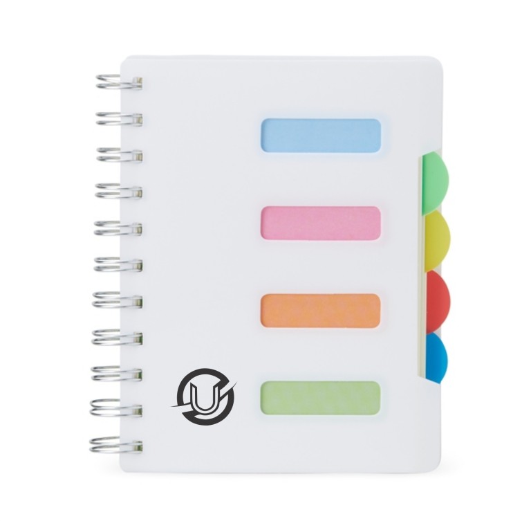 Brinde Caderno Pequeno com Divisórias