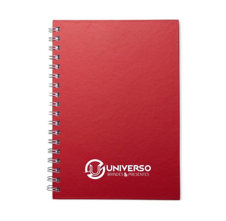 Brinde Caderno Percalux Emborrachado