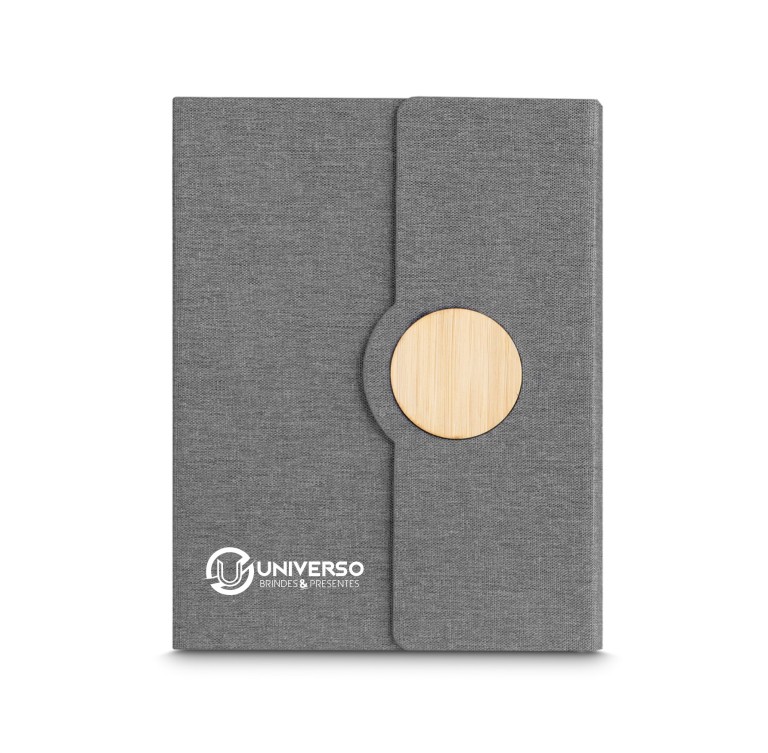 Brinde Caderno de Anotações em Tecido