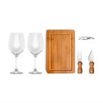 Brinde Kit Vinho/Queijo com Tábua