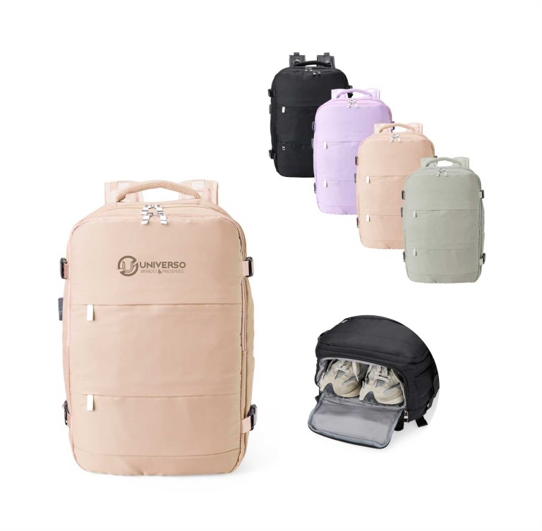 Brinde Mochila Expansível de Couro