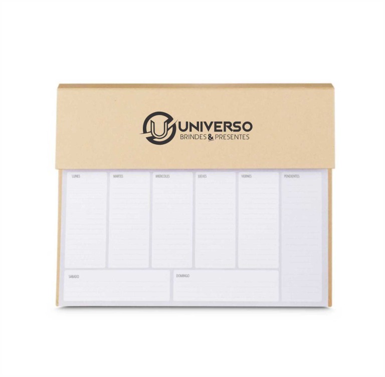 Brinde Bloco de Anotações com Planner