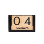 Brinde Calendário de Madeira Permanente