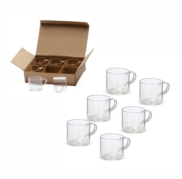 Brinde Kit Canecas de Vidro
