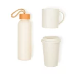 Brinde Kit Garrafa, Copo E Caneca - 3 Pçs
