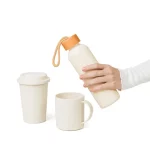 Brinde Kit Garrafa, Copo E Caneca - 3 Pçs